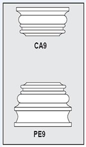 CA9-PE9 - Architectural Foam Shape - Capital & Pedestal CA9-PE9 - Architectural Foam Shape - Capital & Pedestal
