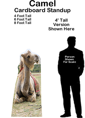Camel Cardboard Cutout Standup Prop Camel Cardboard Cutout Standup Prop