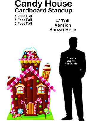 Candy House Cardboard Cutout Standup Prop Candy House Cardboard Cutout Standup Prop