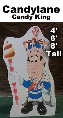 Candy King Cardboard Cutout Standup Prop