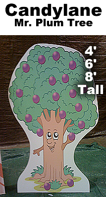 Mr. Plum Tree Cardboard Cutout Standup Prop