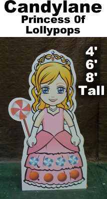Princess of Lollypops Cardboard Cutout Standup Prop Princess of Lollypops Cardboard Cutout Standup Prop