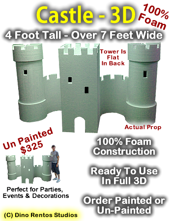 Big 3D Castle Foam Prop Big 3D Castle Foam Prop