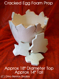 Cracked Egg Foam Prop for Baby or Pets Cracked Egg Foam Prop for Baby or Pets