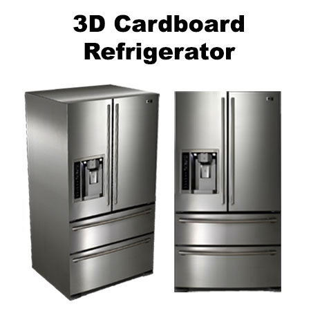 3D Cardboard Refrigerator 3D Cardboard Refrigerator