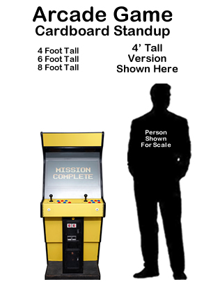 Arcade Game Cardboard Cutout Standup Prop Arcade Game Cardboard Cutout Standup Prop