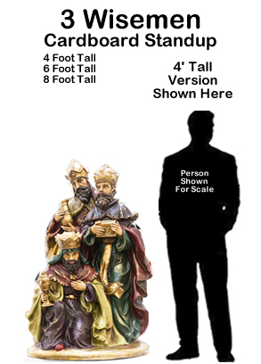 3 Wisemen Cardboard Cutout Standup Prop