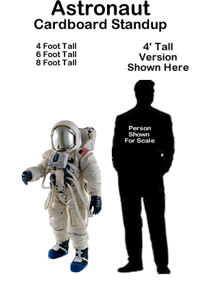 Astronaut Cardboard Cutout Standup Prop Astronaut Cardboard Cutout Standup Prop