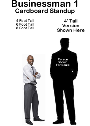 Businessman 1 Cardboard Cutout Standup Prop