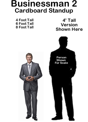 Businessman 2 Cardboard Cutout Standup Prop Businessman 2 Cardboard Cutout Standup Prop
