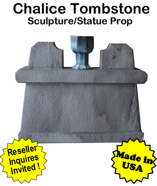 Tombstone Chalice Sculpture Statue Prop Tombstone Chalice Sculpture Statue Prop
