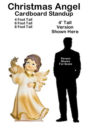 Christmas Angel Cardboard Cutout Standup Prop Christmas Angel Cardboard Cutout Standup Prop