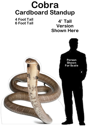 Cobra Cardboard Cutout Standup Prop Cobra Cardboard Cutout Standup Prop