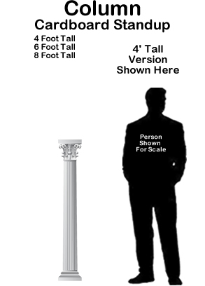Column Cardboard Cutout Standup Prop Column Cardboard Cutout Standup Prop