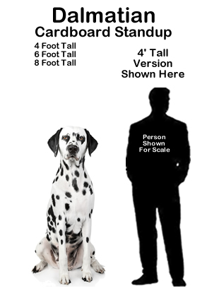 Dalmatian Cardboard Cutout Standup Prop