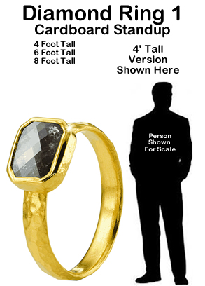 Diamond Ring 1 Cardboard Cutout Standup Prop Diamond Ring 1 Cardboard Cutout Standup Prop