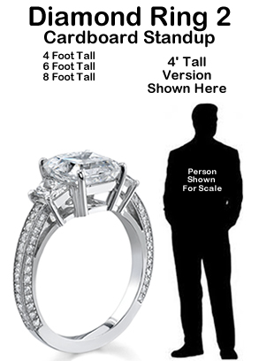 Diamond Ring 2 Cardboard Cutout Standup Prop Diamond Ring 2 Cardboard Cutout Standup Prop