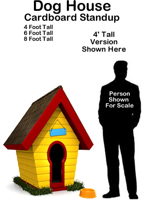 Doghouse Cardboard Cutout Standup Prop Doghouse Cardboard Cutout Standup Prop