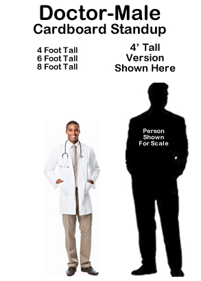 Dr Male Cardboard Cutout Standup Prop Dr Male Cardboard Cutout Standup Prop