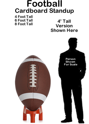 Football Cardboard Cutout Standup Prop