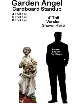 Garden Angel Cardboard Cutout Standup Prop Garden Angel Cardboard Cutout Standup Prop