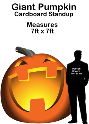 Giant Pumpkin Cardboard Cutout Standup Prop Giant Pumpkin Cardboard Cutout Standup Prop