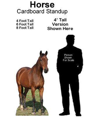 Horse 1 Cardboard Cutout Standup Prop Horse 1 Cardboard Cutout Standup Prop