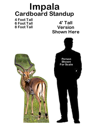 Impala Cardboard Cutout Standup Prop Impala Cardboard Cutout Standup Prop
