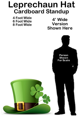 Leprechaun Hat Cardboard Cutout Standup Prop Leprechaun Hat Cardboard Cutout Standup Prop
