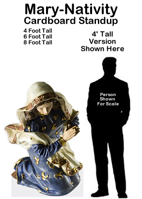 Mary - Nativity - Cardboard Cutout Standup Prop Mary - Nativity - Cardboard Cutout Standup Prop