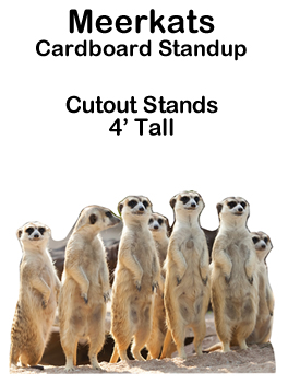 Meerkats Cardboard Cutout Standup Prop Meerkats Cardboard Cutout Standup Prop
