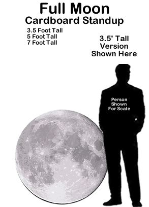 Full Moon Cardboard Cutout Prop Full Moon Cardboard Cutout Prop
