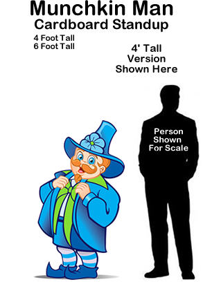 Munchkin Man - Wizard of Oz Cardboard Cutout Standup Prop Munchkin Man - Wizard of Oz Cardboard Cutout Standup Prop