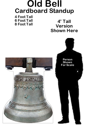 Old Bell Cardboard Cutout Standup Prop Old Bell Cardboard Cutout Standup Prop