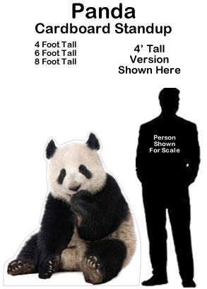Panda Cardboard Cutout Standup Prop Panda Cardboard Cutout Standup Prop