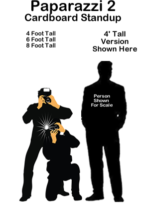 Paparazzi 2 Cardboard Cutout Standup Prop Paparazzi 2 Cardboard Cutout Standup Prop