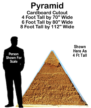 Pyramid Cardboard Cutout Standup Prop Pyramid Cardboard Cutout Standup Prop