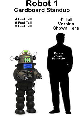 Robot 1 Cardboard Cutout Standup Prop Robot 1 Cardboard Cutout Standup Prop