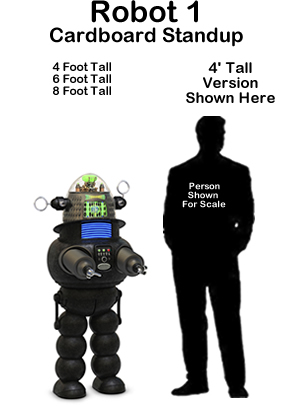 Robot 1 Cardboard Cutout Standup Prop