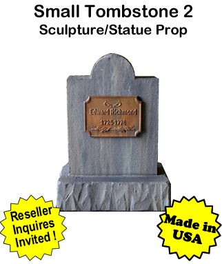 Tombstone Small 2 Sculpture Statue Prop Tombstone Small 2 Sculpture Statue Prop