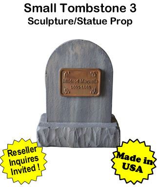 Tombstone Small 3 Sculpture Statue Prop Tombstone Small 3 Sculpture Statue Prop