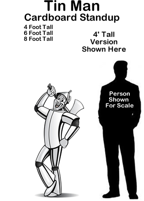 Tin Man - Wizard of Oz Cardboard Cutout Standup Prop Tin Man - Wizard of Oz Cardboard Cutout Standup Prop