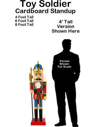 Toy Soldier Cardboard Cutout Standup Prop Toy Soldier Cardboard Cutout Standup Prop
