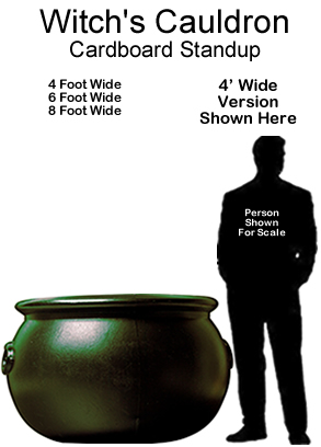 Witch's Cauldron Cardboard Cutout Standup Prop Witch's Cauldron Cardboard Cutout Standup Prop
