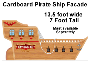 Pirate's Revenge - Cardboard Facade Pirate Treasure Ship Pirate's Revenge - Cardboard Facade Pirate Treasure Ship