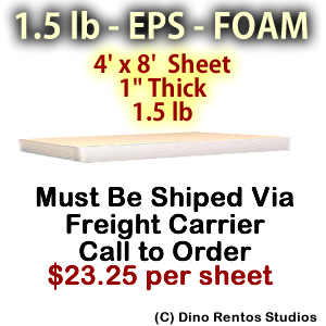 EPS Foam Sheet - 1.5 lb Density - 48x96x1 EPS Foam Sheet - 1.5 lb Density - 48x96x1