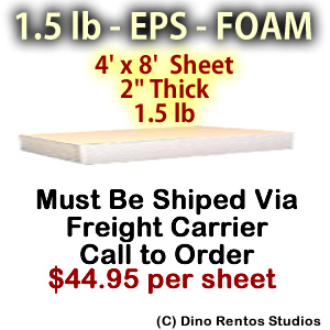 EPS Foam Sheet - 1.5 lb Density - 48x96x2 EPS Foam Sheet - 1.5 lb Density - 48x96x2