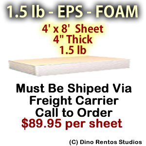 EPS Foam Sheet - 1.5 lb Density - 48x96x4 EPS Foam Sheet - 1.5 lb Density - 48x96x4