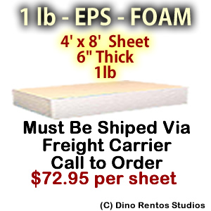 EPS Foam Sheet - 1 lb Density - 48x96x6