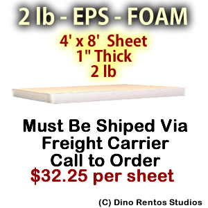 EPS Foam Sheet - 2 lb Density -48x96x1 EPS Foam Sheet - 2 lb Density -48x96x1